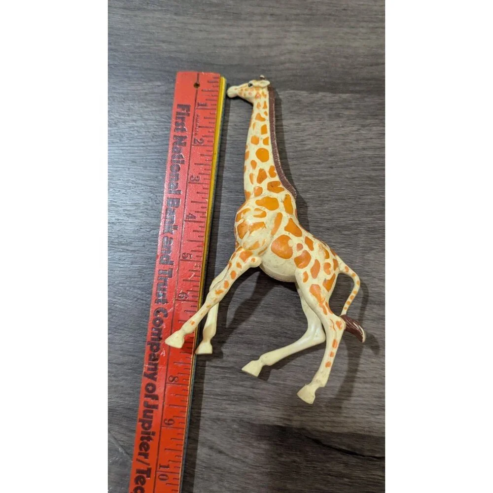 Playskool 1990S Giraffe Figurine Orange Spotted Plastic Toy 7